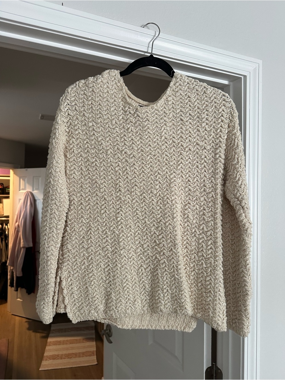 Me to We Cream Chunky Knit Pullover